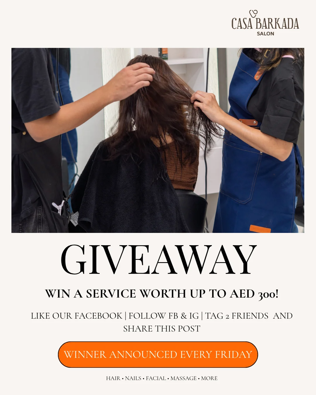 Promotional giveaway campaign for Casa Barkada Salon by Wai Yan Aung